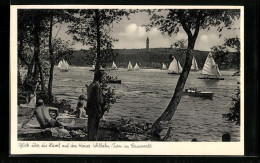 AK Berlin-Grunewald, Havel Und Kaiser Wilhelm-Turm  - Grunewald