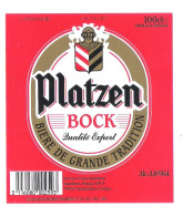 PLATZEN  - BOCK - QUALITE EXPORT   -  100 CL -  BIERETIKET  (BE 115) - Bière