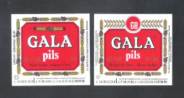 G B - GALA  PILS  - 2 BIERETIKETTEN  (BE 117) - Bière