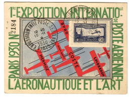 80476 - 1ere EXPOSITION  POSTE AERIENNE  1930 - 1927-1959 Brieven & Documenten