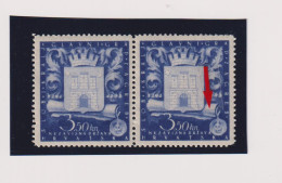 CROATIA WW II, 1943 ZAGREB  Pair MNH Plate Error - Croazia