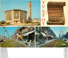 76.YVETOT . Eglise Moderne Et Le Mail . - Yvetot