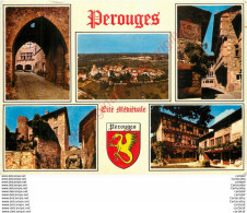 01.  PEROUGES . CP Multivues . - Pérouges