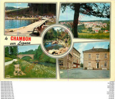 43.  LE CHAMBON SUR LIGNON .  CP Multivues . - Le Chambon-sur-Lignon