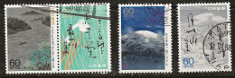 Japon 1988 N° Y&T : 1682 à 1685 Obl. - Gebraucht