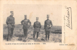 CPA BELGIQUE / LA GARDE CIVIQUE DE LOUVAIN AU CAMP DE BEVERLOO 1903 - Autres & Non Classés