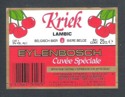 BROUWERIJ  EYLENBOSCH - SCHEPDAAL - KRIEK LAMBIC - CUVEE SPECIALE  -  25 CL  -  BIERETIKET (BE 131) - Beer