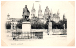 14 CAEN - Statue De Louis XIV  [REF/S009308] - Autres & Non Classés