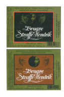 BVBA STRAFFE HENDRIK  - BRUGGE - BRUGSE STAFFE HENDRIK  -  2 BIERETIKETTEN  (BE 136) - Bière