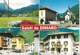 SALUTI DA DIMARO - FOLGARIDA -- TRENTO - VAL DI SOLE - 4 VEDUTE - MUNICIPIO - 1990 - Trento