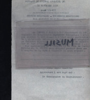 Lieutenant Troyes. Avis De Détachement Au Tribunal Militaire D'Oran. 10/11/1937 - Documents