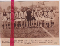 Voetbal - Ploeg ASSA Ronse - Orig. Knipsel Coupure Tijdschrift Magazine - 1934 - Ohne Zuordnung