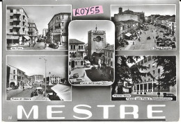 Veneto-venezia-mestre Frazione Di Venezia Vedute Via Piave Piazza 27 Ottobre Poste Torre Piazza Ferretto Animate Anni 60 - Other & Unclassified