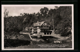 AK Ottenhöfen /Schwarzw., Hans Sachs-Schule Und Gasthaus Wirtschaft Zum Waldhorn  - Autres & Non Classés