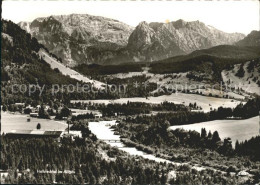 72063967 Halblech Halblechtal Mit Hochplatte Geiselstein Kirche Und Gabelschrofe - Sonstige & Ohne Zuordnung