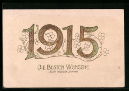 AK Jahreszahl 1915 Mit Blüten  - Other & Unclassified