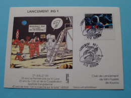 LANCEMENT RG 1> KOUROU - HERGE 1989 RF ( Imp. Europe Copie ) Voir SCANS Svp () Tintin / Kuifje ! - 1980-1989