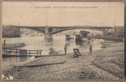 CPA 94 - IVRY SUR SEINE - Pont De Conflans Et Ponton Des Bâteaux Parisiens - ANIMATION QUAI - Ivry Sur Seine