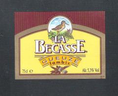 LA BECASSE - GUEUZE - LAMBIC  - 75 Cl  -  BIERETIKET  (BE 156) - Bière