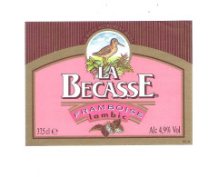 LA BECASSE - FRAMBOISE - LAMBIC  - 37,5 Cl  -  BIERETIKET  (BE 159) - Bière