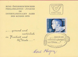 Ö 1979 - Mi:1597 (62) , Ersttagskarte - Internationales Jahr Des Kindes , SST 1150 Wien - FDC