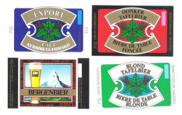 BROUWERIJ  DENDRIA  - AALST - BERGENBIER - EXPORT - TAFELBIER BLOND- DONKER - 4 BIERETIKETTEN   (BE 165) - Beer