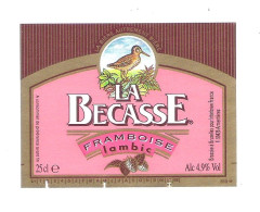 LA BECASSE - FRAMBOISE - LAMBIC - 25 Cl  -  BIERETIKET  (BE 167) - Beer