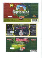 GEBROUWEN EN GEBOTTELD VOOR DELHAIZE - CHRISTMAS - "ANGEL" - BRABANT  -  3 BIERETIKETTEN  (BE 172) - Beer