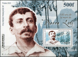 French Polynesia 2023. 100 Years Of The Death Of Pierre Loti (MNH OG) S/S - Unused Stamps