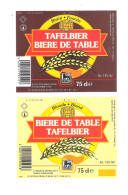 GEBROUWEN EN GEBOTTELD VOOR DELHAIZE - TAFELBIER -BIERE DE TABLE BLOND - BRUIN    -  2 BIERETIKETTEN  (BE 177) - Bière