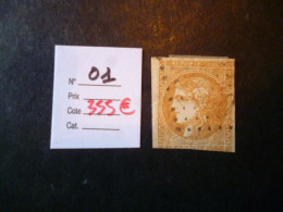 Timbre France Oblitéré N° 1  1850. - 1870 Emisión De Bordeaux