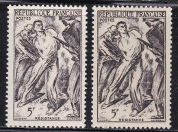 FR7141 - FRANCE – 1947 – RESISTANCE - Y&T # 792(x2) MNH - Unused Stamps