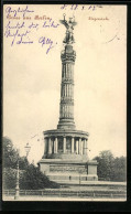 AK Berlin, Siegessäule, Gesamtansicht  - Tiergarten