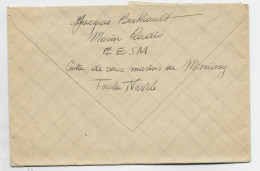 LETTRE FM POSTE NAVALE 25.5.1940 + VERSO MENTION MARIN RADIO CENTRE SOUS MARINS MIASIESSY TOULON NAVAL - Scheepspost