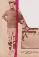 Voetbal - Doelman Keeper Jan De Clercq - Orig. Knipsel Coupure Tijdschrift Magazine - 1934 - Non Classés