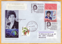 2013. Moldova Moldavie Moldau. 50 Years Of Valentina Tereshkova. Special Cancellations. Personal Stamps Spase - Rusia & URSS