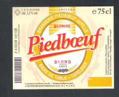 BROUWERIJ INTERBREW - BRUSSEL - PIEDBOEUF - BLOND - TAFELBIER - 75 CL -  BIERETIKET  (BE 189) - Bière