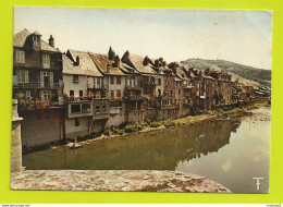 12 SAINT GENIEZ D'OLT Vers Espalion N°250 Vallée Du Lot Les Maisons Anciennes Sur Le Lot En 1980 - Espalion