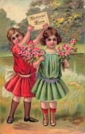 FETES - VOEUX - Heureuse Année - Filles - Colorisé - Carte Postale Ancienne - Nouvel An