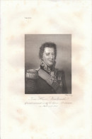 Portrait De Jean-Henri DOMBRONSKI Général Des Légions Polonaises - Gravure Sur Acier Du 19ème Siècle - FRANCO DE PORT - Prints & Engravings