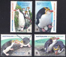 ARCTIC-ANTARCTIC, AUSTRALIAN ANTARCTIC T. 2007 WWF SINGLE VALUES, PENGUINS** - Fauna Antártica