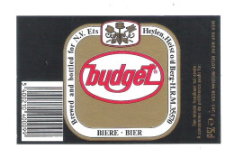 N.V. ETS. HEYLEN - HEIST O/D BERG - BUDGET BIER  - 25 Cl  -  BIERETIKET  (BE 206) - Bier