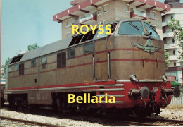 Emilia Romagna Rimini Bellaria Stazione Ferroviaria Locomotiva F.s. Del Luglio 1973 (v.retro) - Estaciones Con Trenes