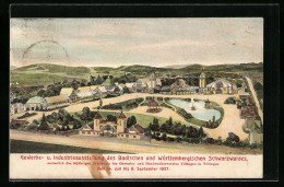 AK Villingen, Gewerbe- U. Industrieausstellung Des Badischen U. Württembergischen Schwarzwaldes 1907  - Expositions