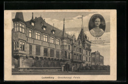 AK Luxemburg, Grossherzogl. Palais, Grossherzogin Marie-Adelheid  - Grand-Ducal Family