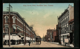 AK Hamilton, Ont., King Street, East, Strassenbahn  - Hamilton