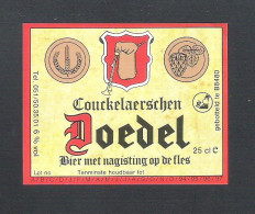 COUCKELAERSCHEN  DOEDEL - BIER MET NAGISTING OP DE FLES  - 25 Cl -   BIERETIKET (BE 219) - Bier