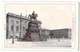Fotografie / Lichtdruck Edm. Gaillard, Berlin, Ansicht Berlin, Denkmal Friedrich Des Grossen Mit Universität  - Places