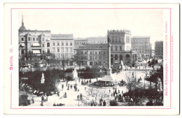 Fotografie / Lichtdruck Edm. Gaillard, Berlin, Ansicht Berlin, Blick Auf Den Belle-Allianceplatz, Friedenssäule  - Plaatsen