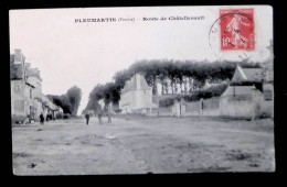 Cp, 86, Pleumartin, Route De Châtellerault, Voyagée - Pleumartin